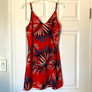 Red summer dress